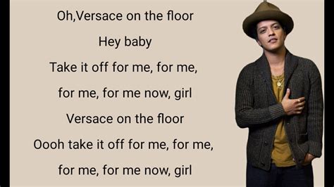 Bruno Mars – Versace on the Floor Lyrics .